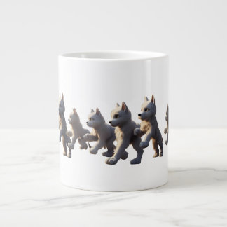 Paw Prints Walking Around Mug Base Design
