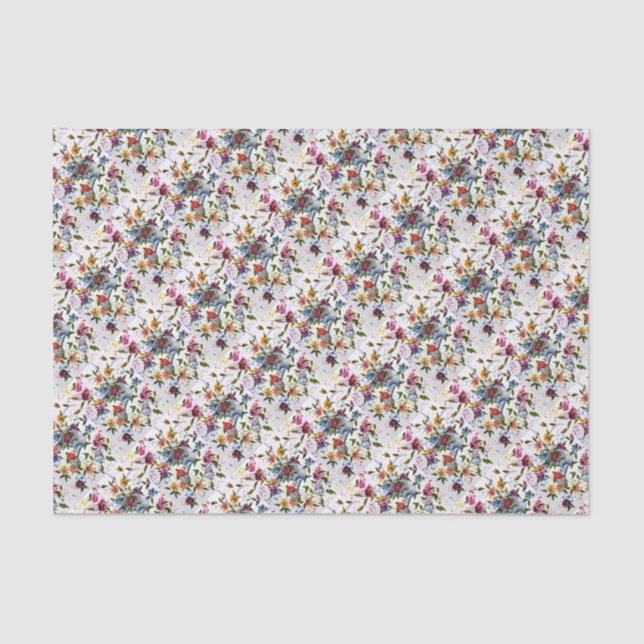 PAW PRINTS WATERING CAN TISSUE PAPER (Front)