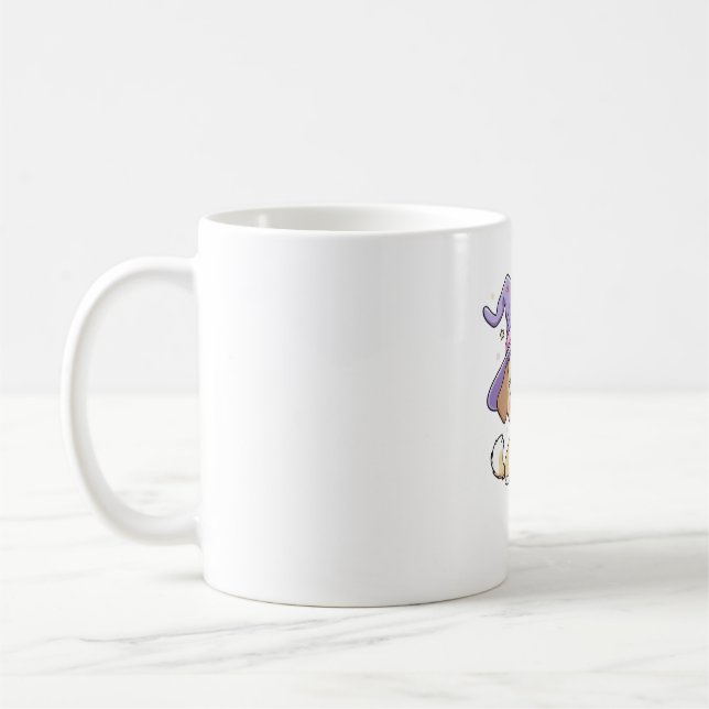 Paw-sitive Vibes Only � Cute Dog With Bubble Tea a Coffee Mug (Left)