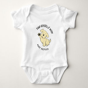 Paw-sitively Best Baby Brother Matching Sibling Bodysuit