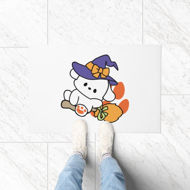 Paw-some Witch in Training – Cute Halloween Dog  Doormat (Indoor)