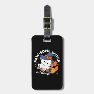 Paw-some Witch in Training – Cute Halloween Dog Luggage Tag