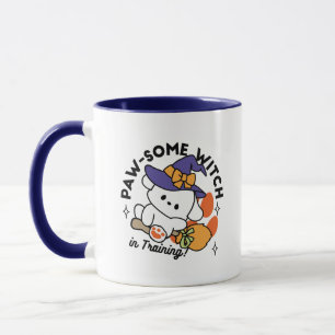 Paw-some Witch in Training – Cute Halloween Dog Mug