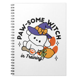Paw-some Witch in Training – Cute Halloween Dog  Notebook