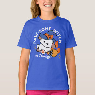 Paw-some Witch in Training – Cute Halloween Dog  T-Shirt