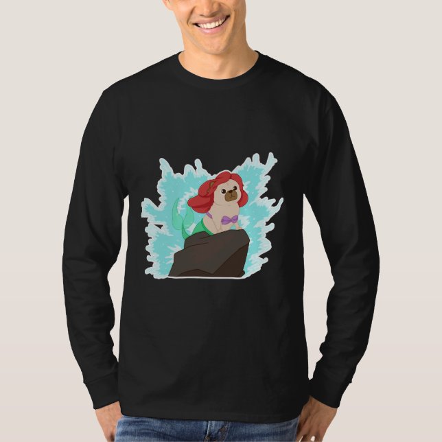 Paw-t of your world,  The Little mer-pug!  Classic T-Shirt (Front)