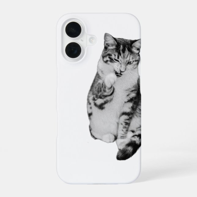 Paw to Cheek iPhone 16 Case (Back)