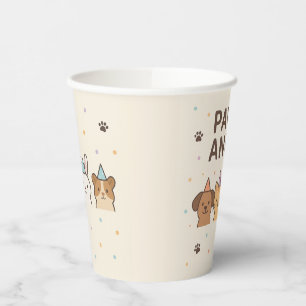 Paw-ty Animal Cute Pet Birthday Paper Cups