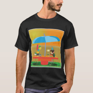 "Paw-ty Time" Tropical Dog Party T-Shirt