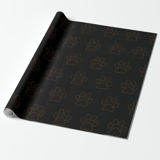 paw Wrapping Paper (Unrolled)