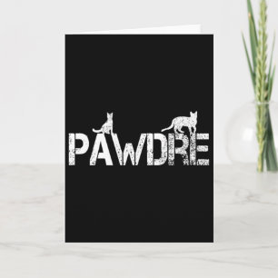 Pawdre Cat Dad Papa Fur Fathers Day Cats Pet Cool Card