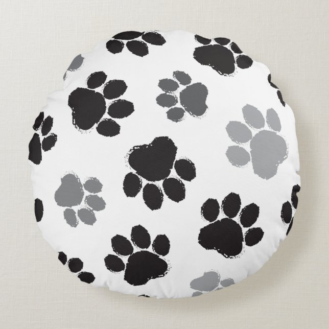 Pawed Round Cushion (Front)