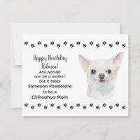 Pawesome Best Chihuahua Dog Mum Happy Birthday