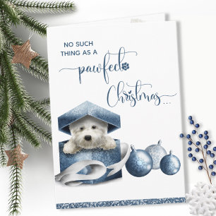 Pawfect Christmas, Cute Westie Puppy Fun Christmas Card