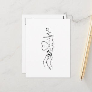 Pawfection One-Line Art – Minimalist Dog Lover Postcard