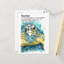Pawikan/ Philippine Turtle- DNM Postcards