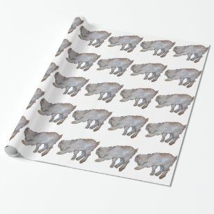 Pawing Tan Baby Goat Wrapping Paper