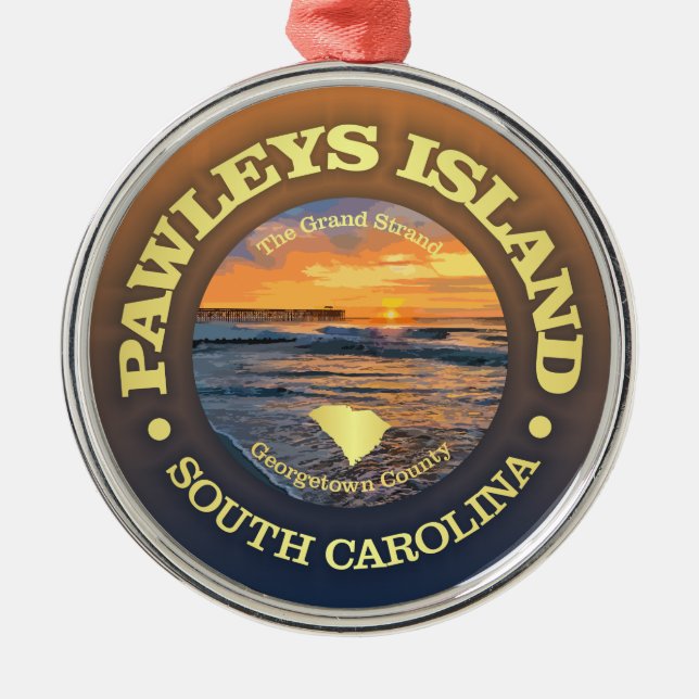 Pawleys Island (C) Metal Tree Decoration (Front)