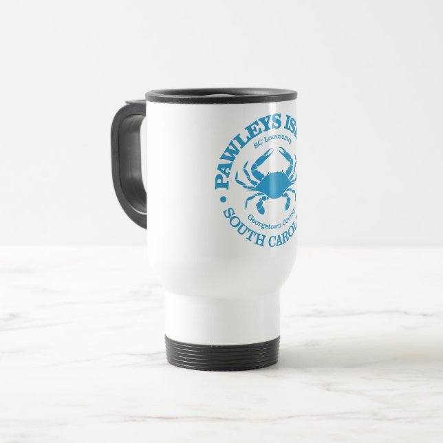 Pawleys Island (crab) Travel Mug (Front Left)