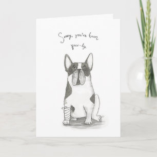 'Pawly' dog get well card