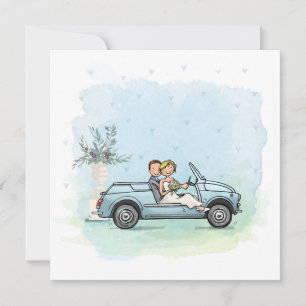 Pawn-by-hand card in vintage Fiat 500 Jolly