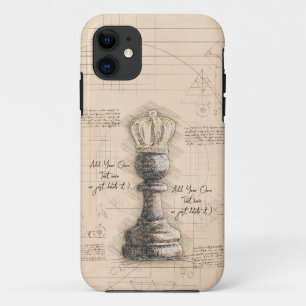Pawn King / Queen, Old Fashioned Vintage Art. Gift Case-Mate iPhone Case