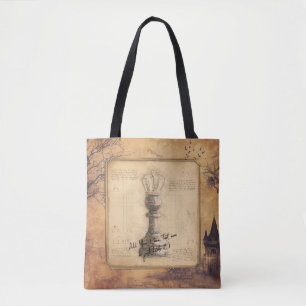 Pawn King / Queen Vintage Old Fashioned Chess Gift Tote Bag