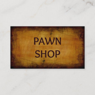Pawn Shop Antique Brushed Business Card
