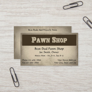 Pawn Shop Business Card