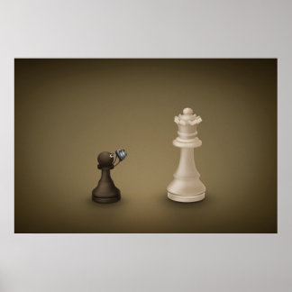 Pawn takes Queen Poster