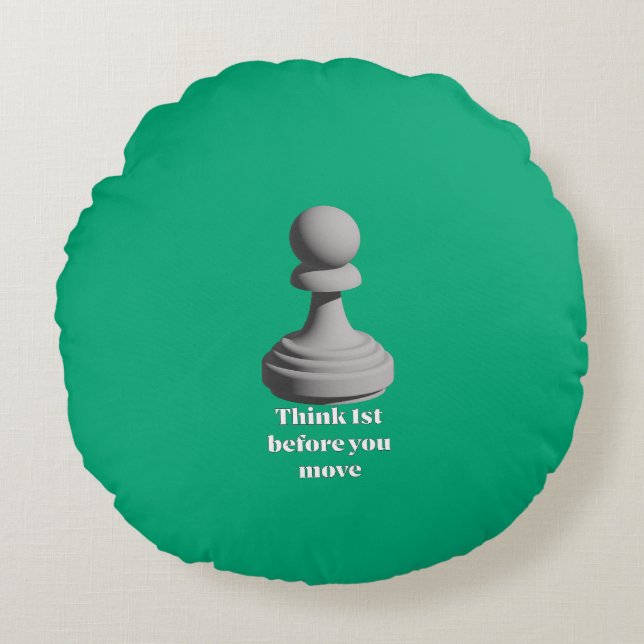 Pawn_Think_1st Round Cushion (Front)