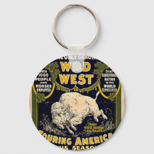 Pawnee Bill Shows Wild West Key Ring