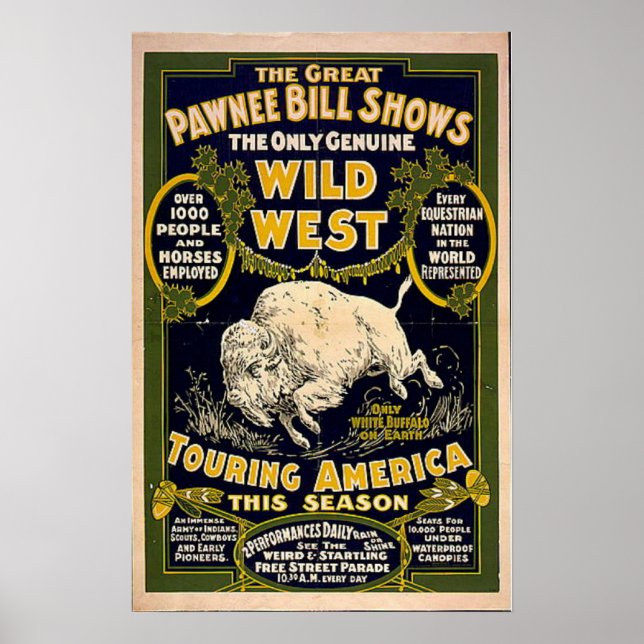 Pawnee Bill Shows Wild West Poster (Front)