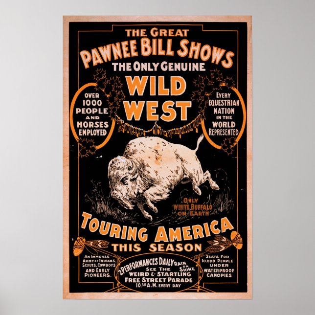 Pawnee Bill Wild West Show Poster (Front)