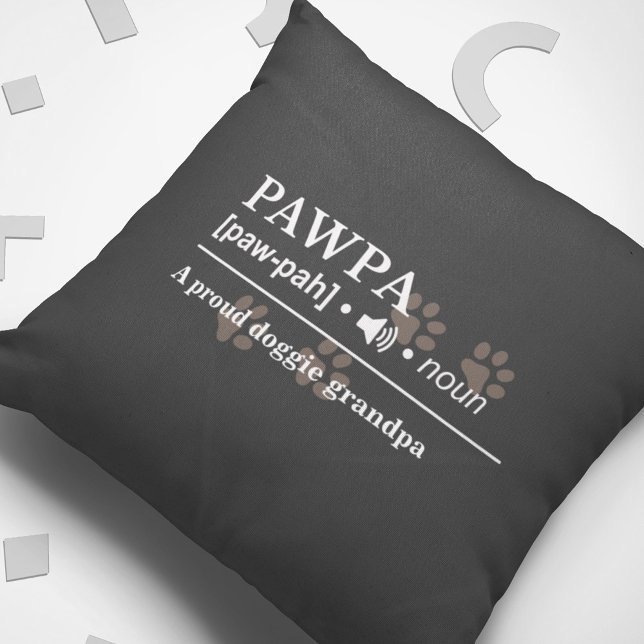 Pawpa Customised Dog Lover Throw Pillow (Creator Uploaded)