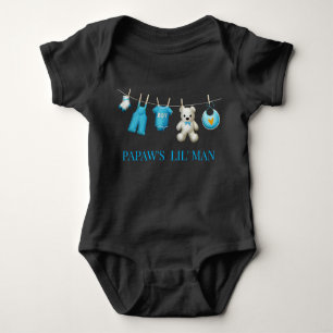 Pawpa's Lil' Man Baby Bodysuit