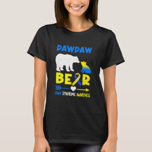 Pawpaw Bear Family Matching Down Syndrome Awarenes T-Shirt