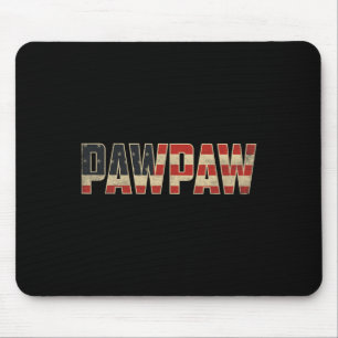 Pawpaw Bold Patriotic American Flag Father’s Day P Mouse Pad