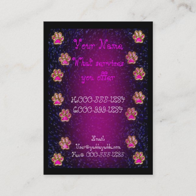 pawpaw business card (Front)