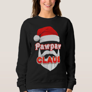 Pawpaw Claus Christmas Santa Face Merry Ugly Sweat Sweatshirt
