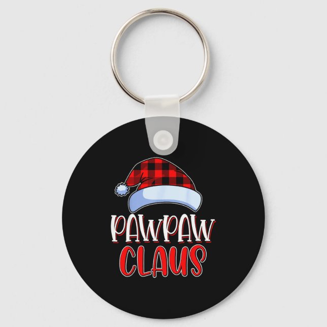 Pawpaw Claus Santa Family Matching Christmas Pajam Key Ring (Front)