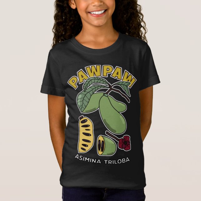 Pawpaw Fruit Tree Asimina Triloba T-Shirt (Front)