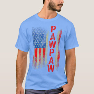 PawPaw Gift America Flag Gift For Men Father's Day T-Shirt