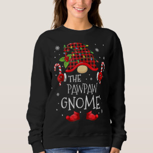 Pawpaw Gnome Buffalo Plaid Matching Family Christm Sweatshirt