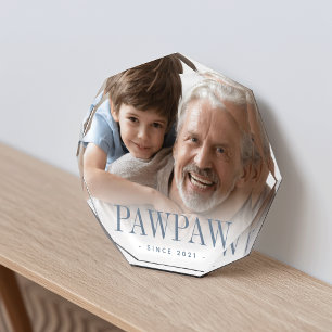 Pawpaw Grandpa Year Established Photo Block