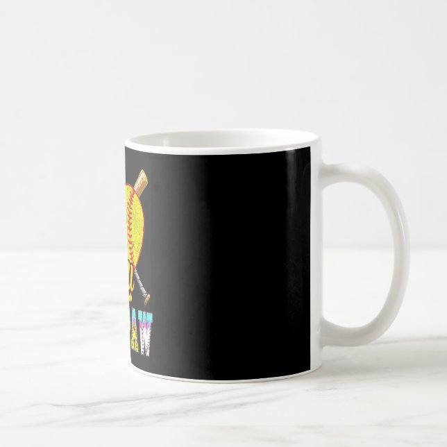 Pawpaw of both half baseball softball ice cream coffee mug (Right)