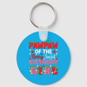 Pawpaw Of The Berry Sweet Birthday Girl Strawberry Key Ring