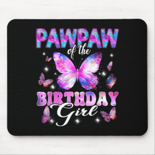 Pawpaw of the birthday girl butterfly family mouse pad