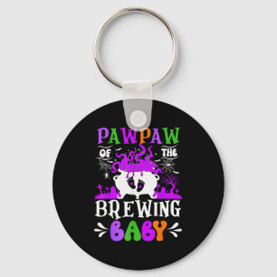 Pawpaw Of The Brewing Baby Grandpa To Be Halloween Key Ring