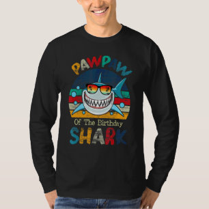 Pawpaw Of The Shark Birthday Matching Family T-Shirt